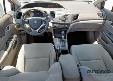 2012 Honda Civic Lx from USA, damaged, VIN 19XFB2F51CE037184